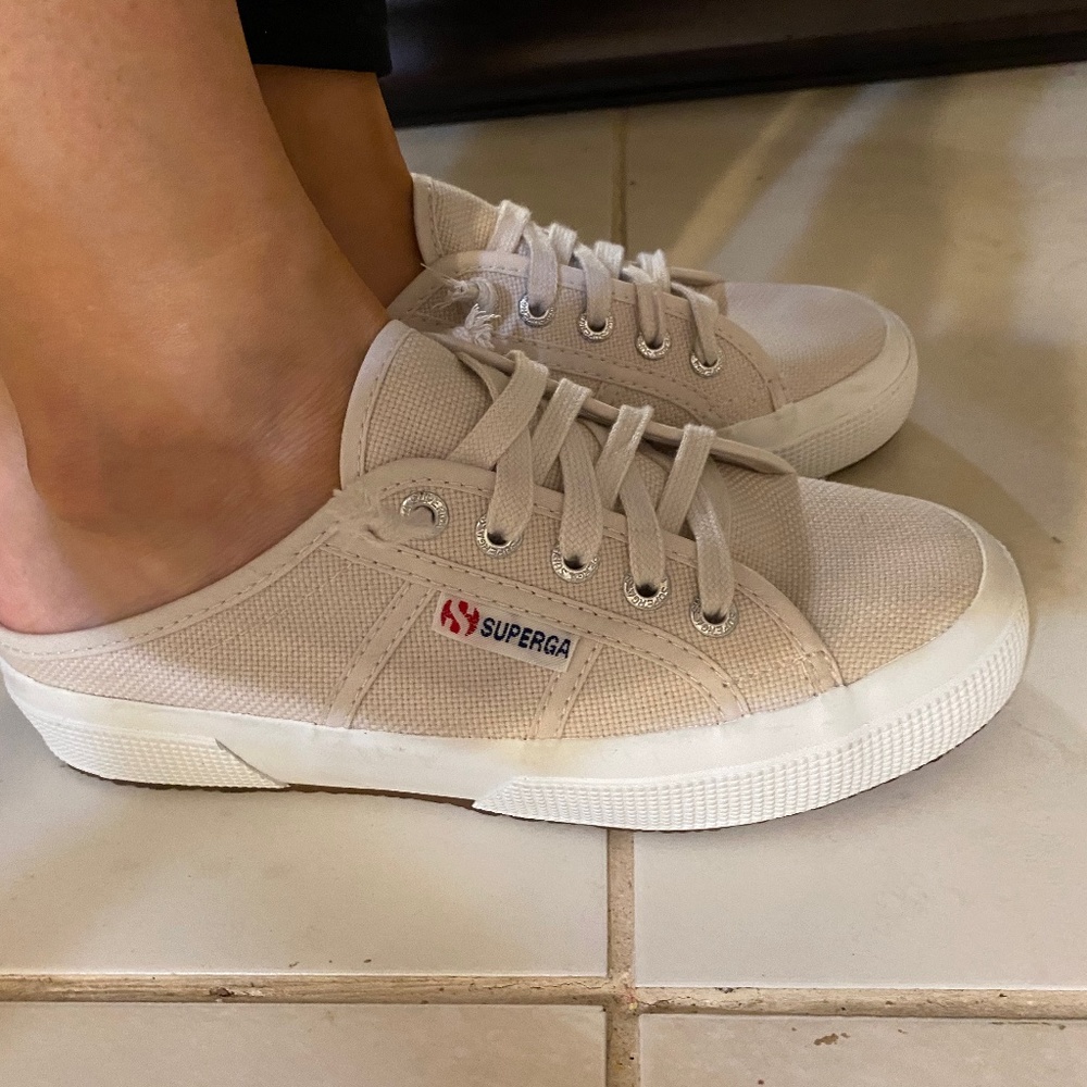 SUPERGA MULE SLIP-ONS